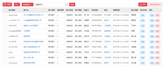 客户信息管理